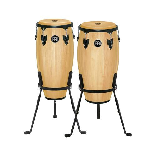 MEINL Percussion HC512NT 11+12inch Headliner Series Conga Set w/Basket Stand, Natural