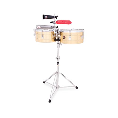 Latin Percussion LP255-B 12&13inch Tito Puente Timbales, Brass