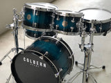 Colbern Drums Blue/Black Fade Birch Ply Drumset