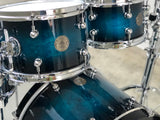 Colbern Drums Blue/Black Fade Birch Ply Drumset