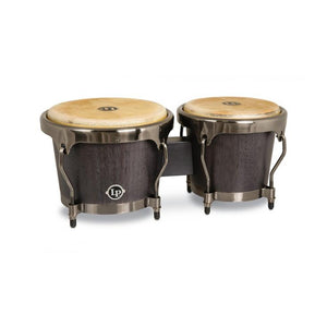 Latin Percussion LPH601-ES Highline Wood Bongo, Ebony Stain