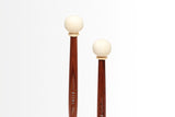 BD2R – SMALL HEAD CHAMOIS BASS DRUM MALLETS ROSEWOOD SHAFTS