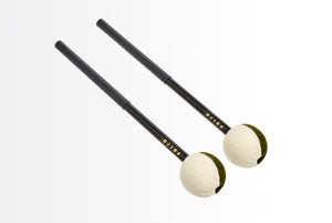 BDF1 CARBON FIBER SHAFT DUAL SIDED HEAD BASS DRUM MALLETS SOLD IN PAIRS